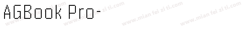 AGBook Pro字体转换